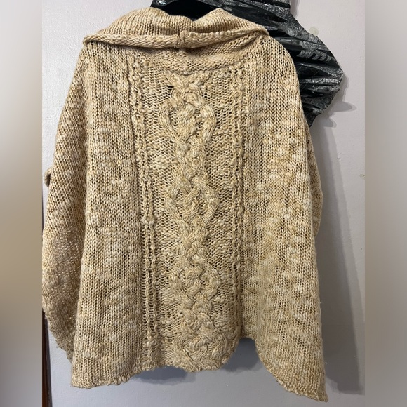 FREE PEOPLE Cowl Neck Sweater Poncho - Picture 3 of 8